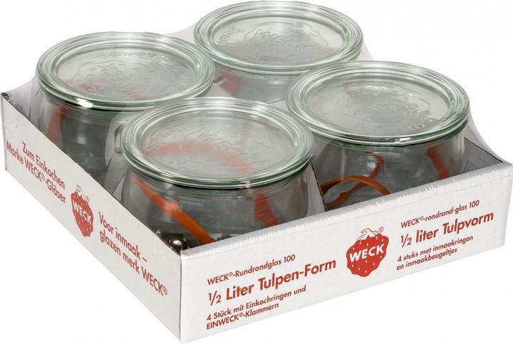 Image du produit Weck La forme de la tulipe (4 pcs, 0.50 l)