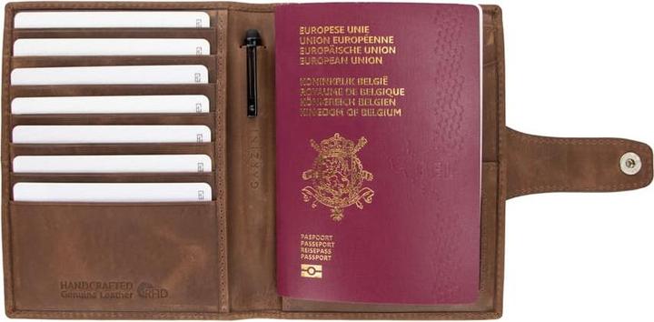 Actual product image Garzini AirTag Passport Holder, Brushed (Document & Wallet)