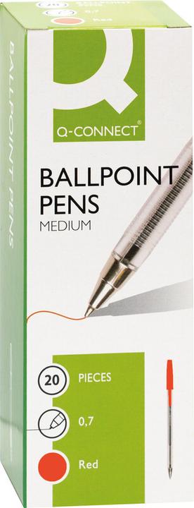 Produktbild Q-Connect Kugelschreiber Proof Pen 0.7 (Rot, 20x)