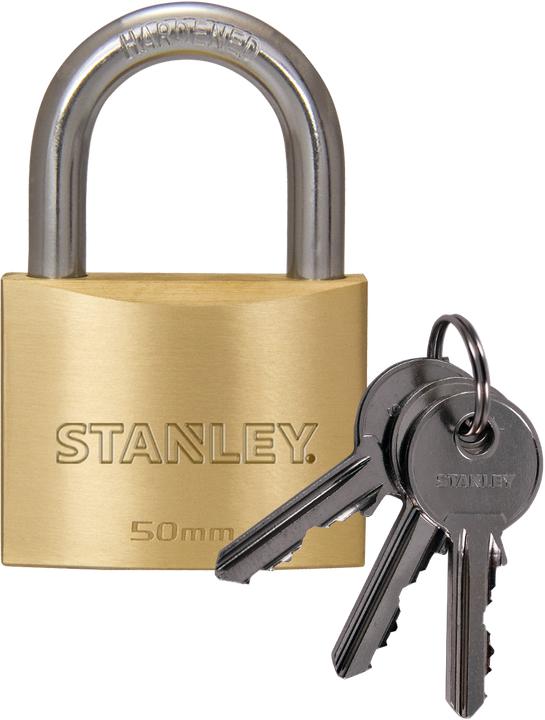 Actual product image Stanley Brass padlock 50mm