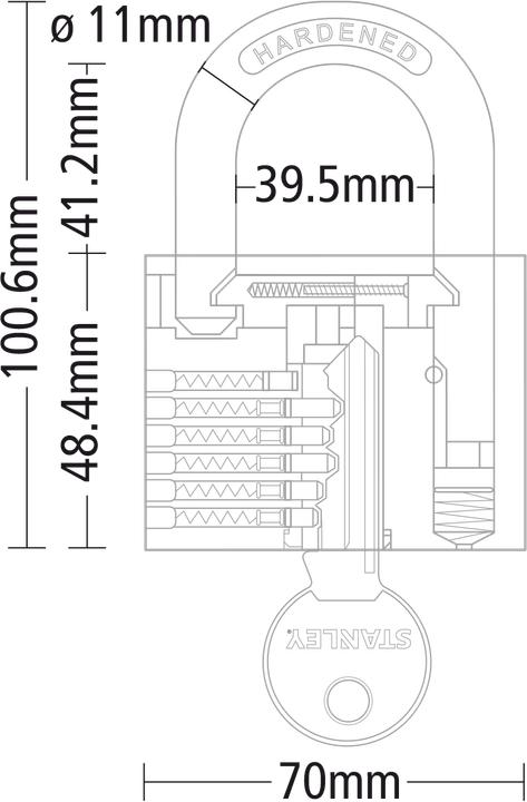Immagine prodotto Stanley lucchetto in ottone