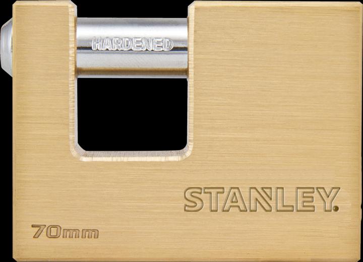 Produktbild Stanley Messing-Vorhängeschloss 70mm Bayonette