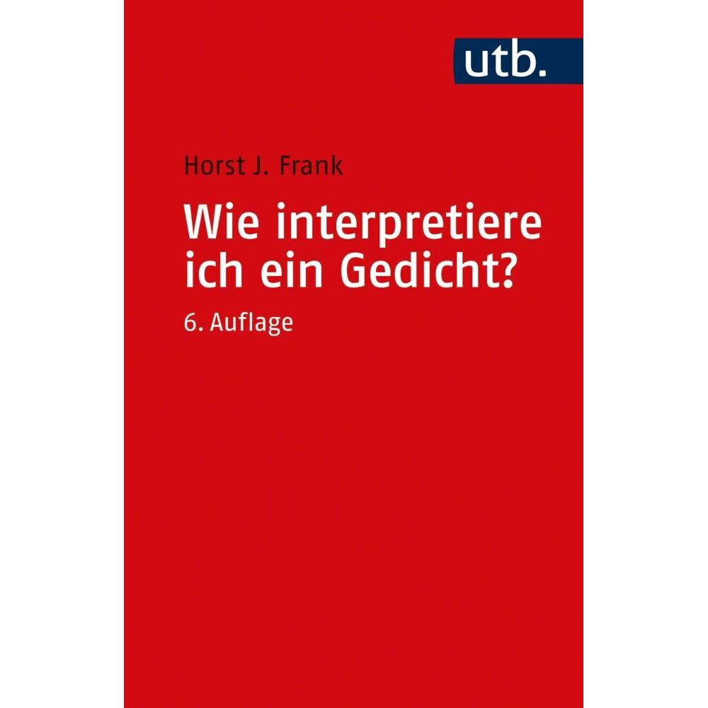 Wie interpretiere ich ein Gedicht?, Fachbücher