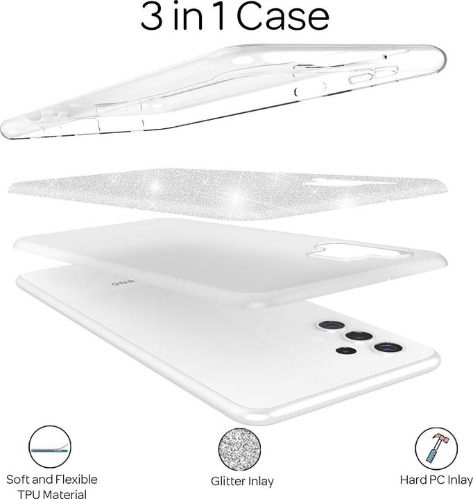 Produktbild Nalia Glitzer Handyhülle (Samsung Galaxy A32 5G)
