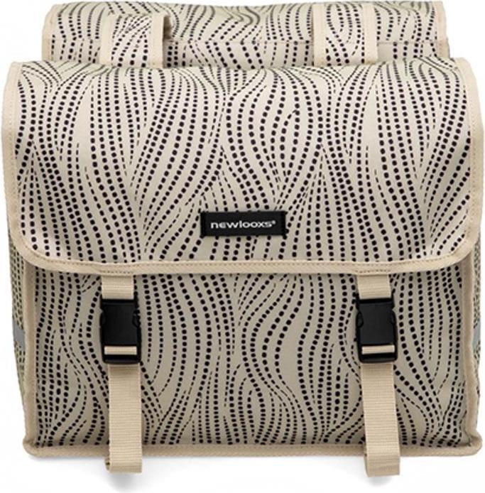 Produktbild New Looxs Tasche Fiori Double Alma Sand (30 l, Gepäckträgertasche)
