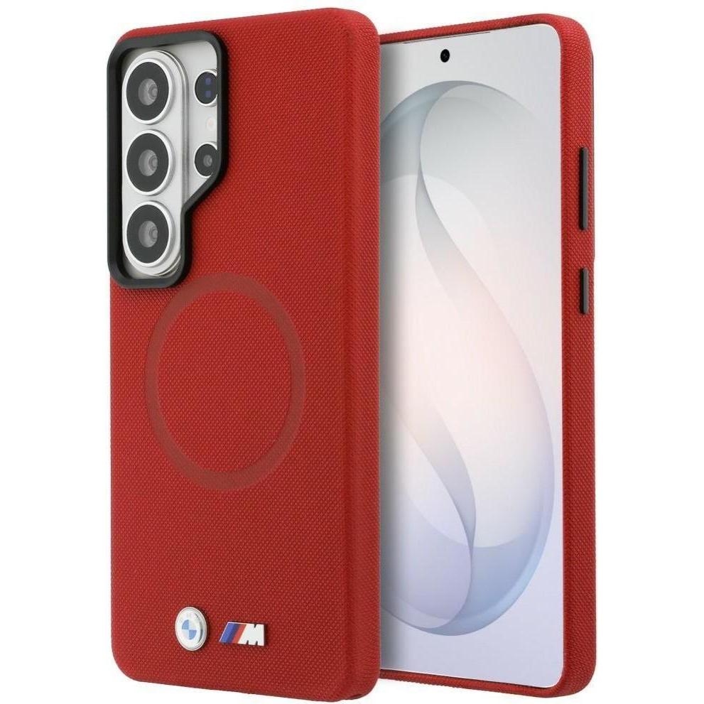 BMW Case M Metal Logo MagSafe for Samsung Galaxy S26 Ultra red (Samsung Galaxy S26 Ultra), Cover smartphone, Rosso
