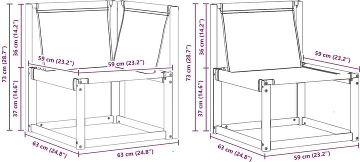 Produktbild vidaXL Outdoor-Sofa