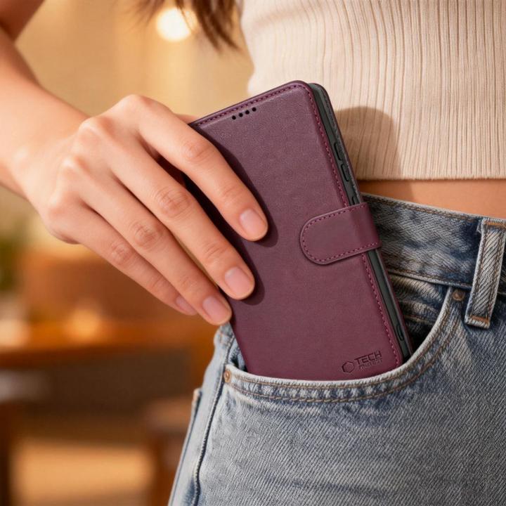 Actual product image Tech-Protect Other goods Wallet Case for Samsung Galaxy S26 - Burgundy (Samsung Galaxy S26)