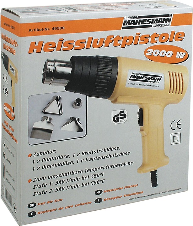 Immagine prodotto Mannesmann Ventilatore ad aria calda incl. accessori