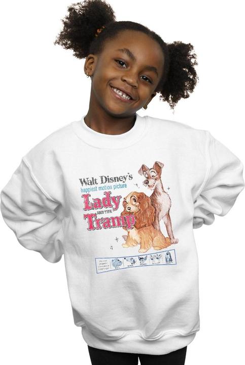 Produktbild Disney Lady And The Tramp Distressed Classic Poster Sweatshirt Mädchen (152, 158)