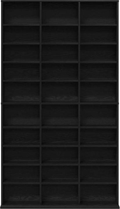 Produktbild VidaXL CD-Regal Schwarz Eiche 101x23x177,5 cm Holzwerkstoff