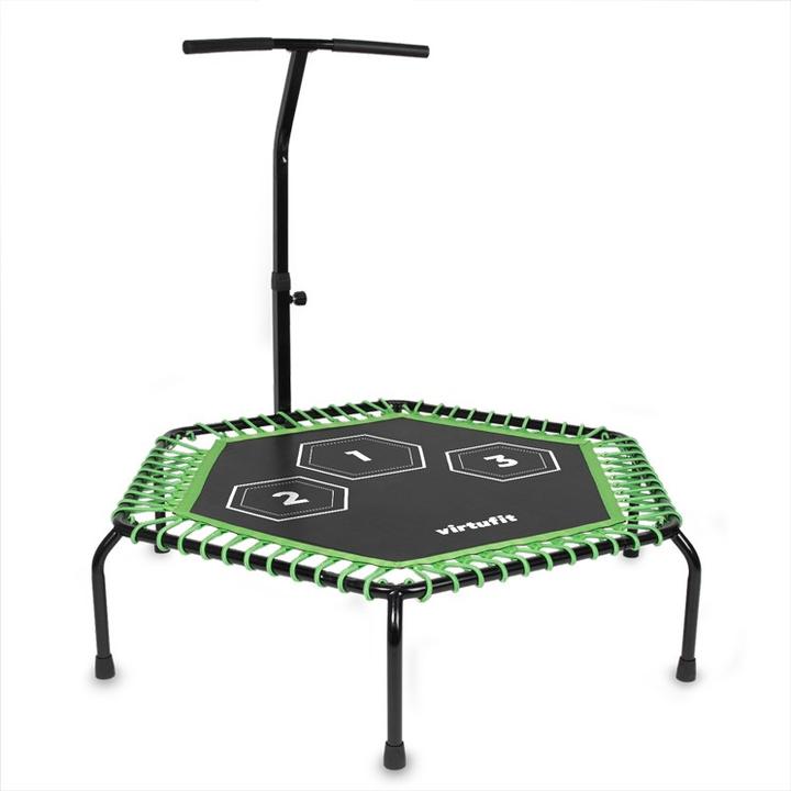 Virtufit Trampolino Fitness Pro con Maniglia - Nero - 127 cm (127 cm)