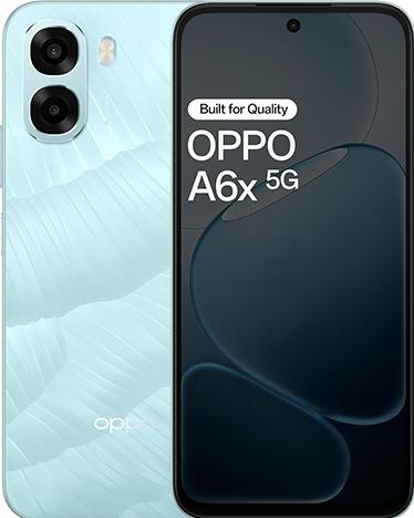 Actual product image OPPO A6x (128 GB, Blue, Ice Blue, 6.75", Dual SIM, 4G)