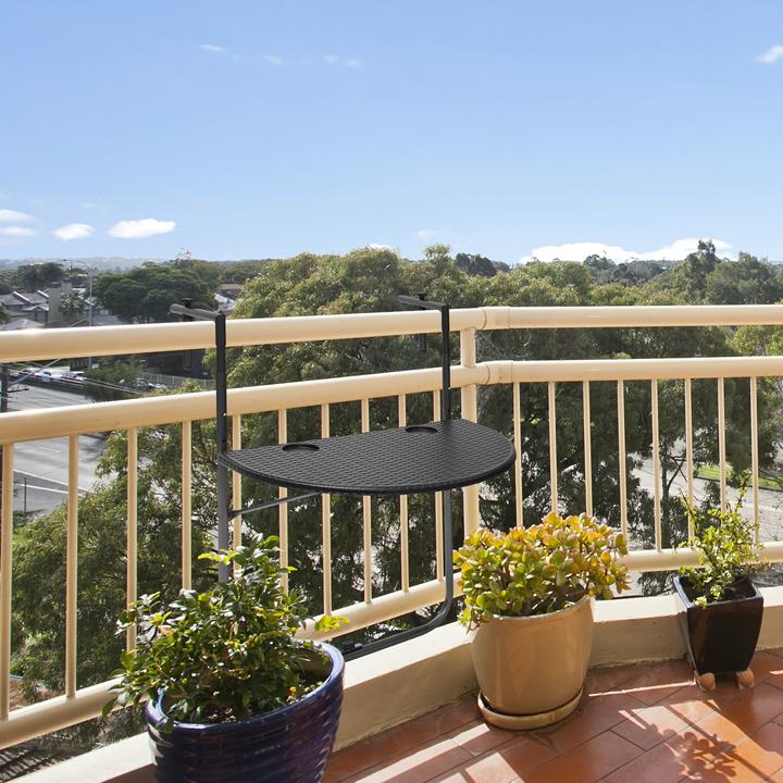 Actual product image Relaxdays Balcony hanging table (63 cm)