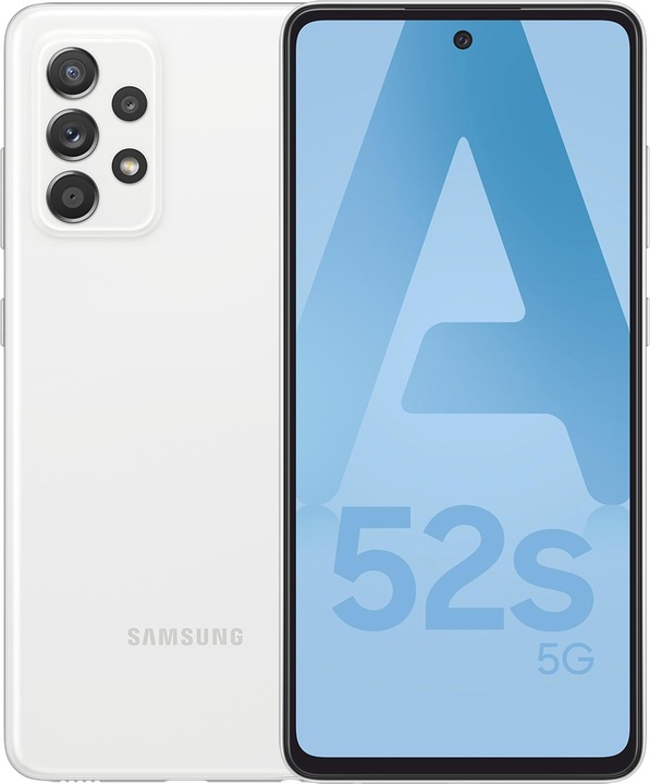 Immagine prodotto Samsung Galaxy A52s (128 GB, Awesome White, 6.50", Doppia SIM Ibrida, 64 Mpx, 5G)