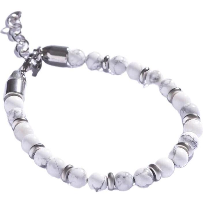 Marc, Bracciale, Malone - Men's beaded bracelet with howlite MCGB5006