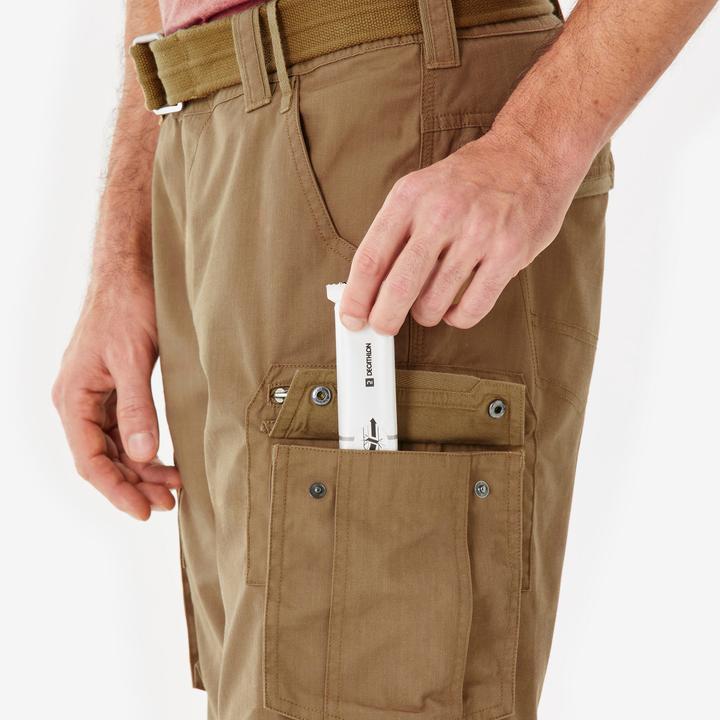 Produktbild Forclaz Zip-Off-Hose Cargohose Herren Trekking Backpacking - Travel 500 braun (XL)