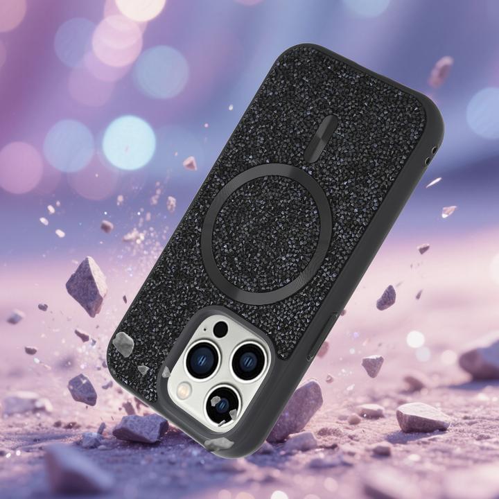 Produktbild Cadorabo iPhone 14 PRO MAX Hülle kompatibel mit MagSafe Glitzer Case (Apple iPhone 14 Pro Max)