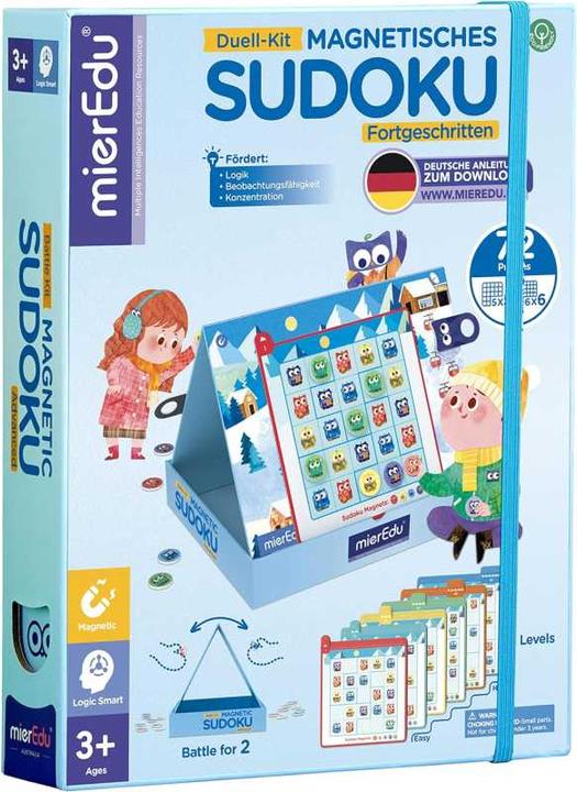 Produktbild mierEdu Game - Magnetic Sudoku Battle Kit (advanced) - (ME333) (Deutsch, Englisch, Französisch, Italienisch, 2 Spieler)