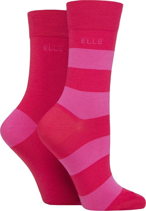 Produktbild Elle 2er Pack Bambus Socken Uni & Gemustert (2er Pack, 37 - 42)