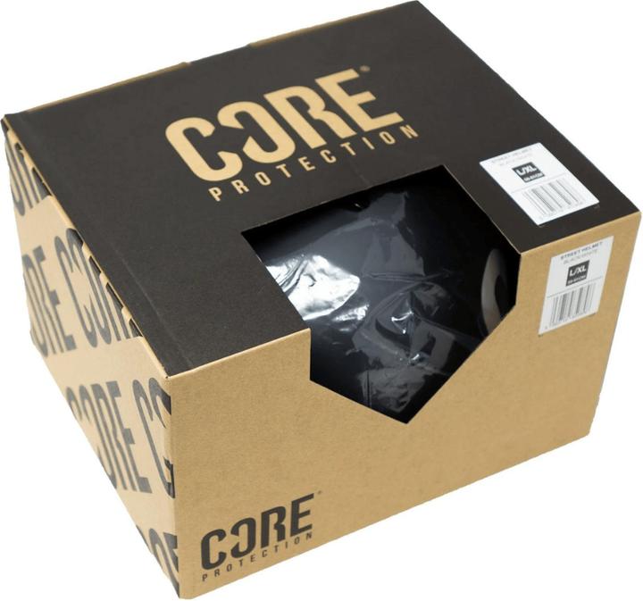 Produktbild Core Protection Basic Helmet - Matt Black W/White Logo-59-61 cm (57 - 61 cm)