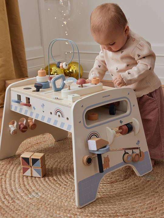 Produktbild Vertbaudet Mitwachsende Baby Activity-Werkbank aus Holz FSC®