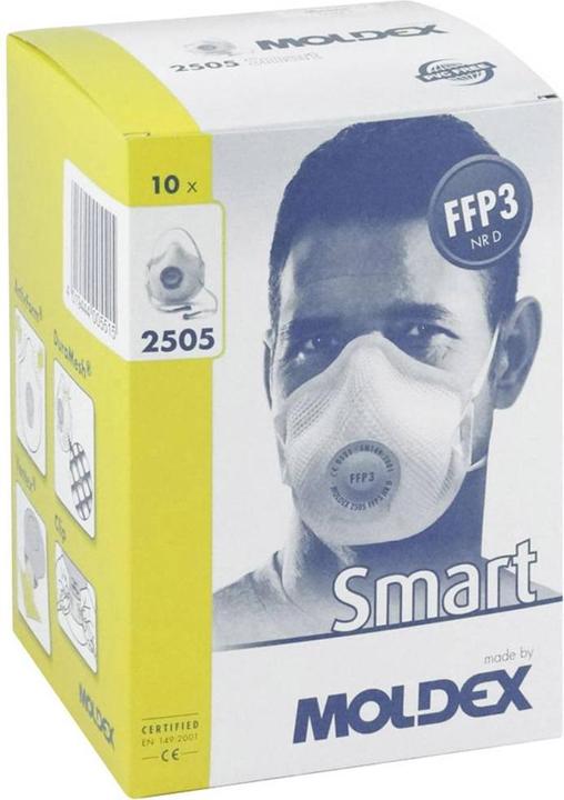 Produktbild Moldex 2505 Smart FFP3 Disposable Respirator (FFP3 D, 10 x)
