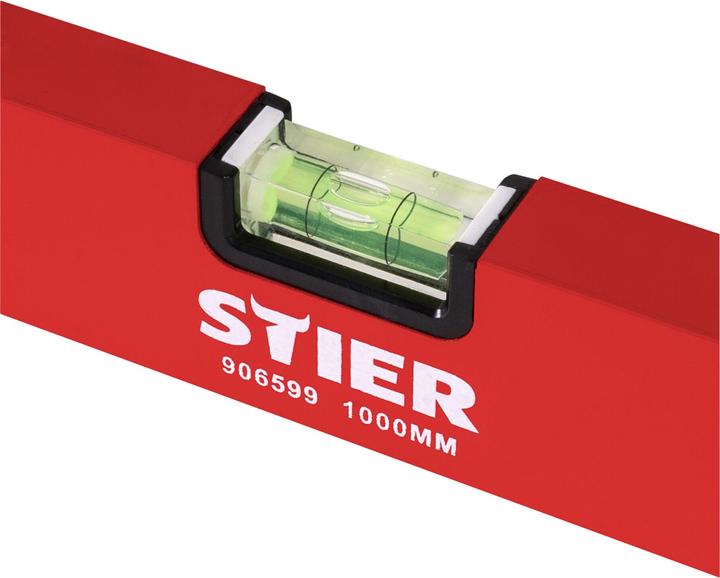 Actual product image Stier Spirit level 100 cm aluminium ± 1.0 mm/m three vials (100 cm)