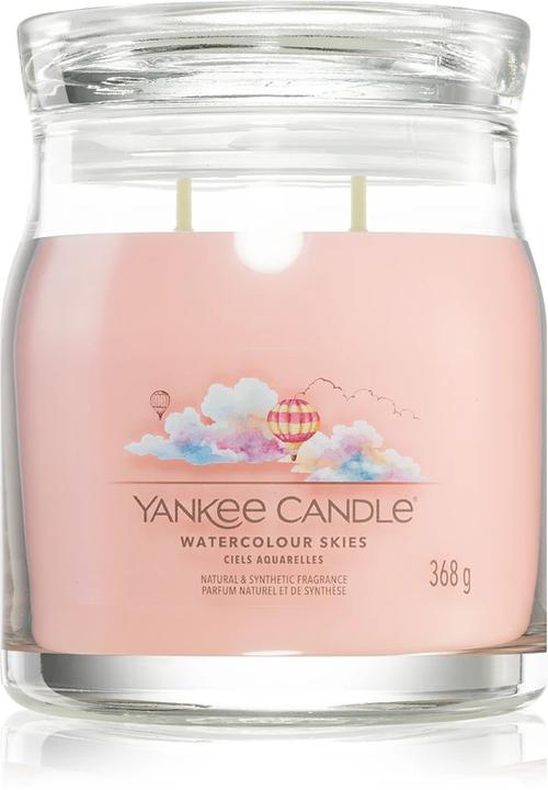 Actual product image Yankee Candle Duftkerze Watercolour Skies Signature Medium Jar