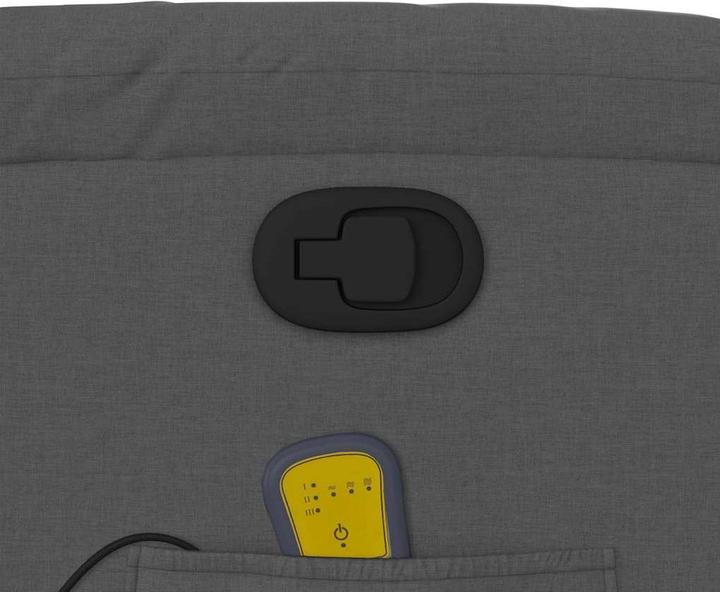 Actual product image vidaXL Massage chair dark grey fabric,Colour: Dark grey,Material