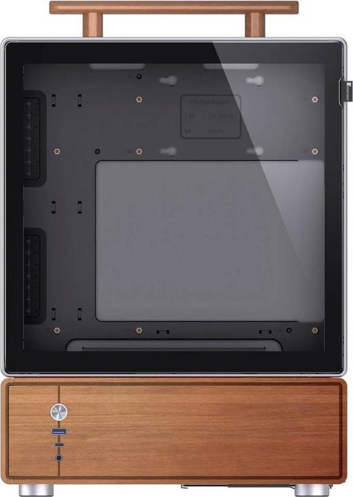 Image du produit Jonsbo T7 PC-Gehäuse, Midi-Tower, mATX, Tempered Glass - silber (ITX, mATX)