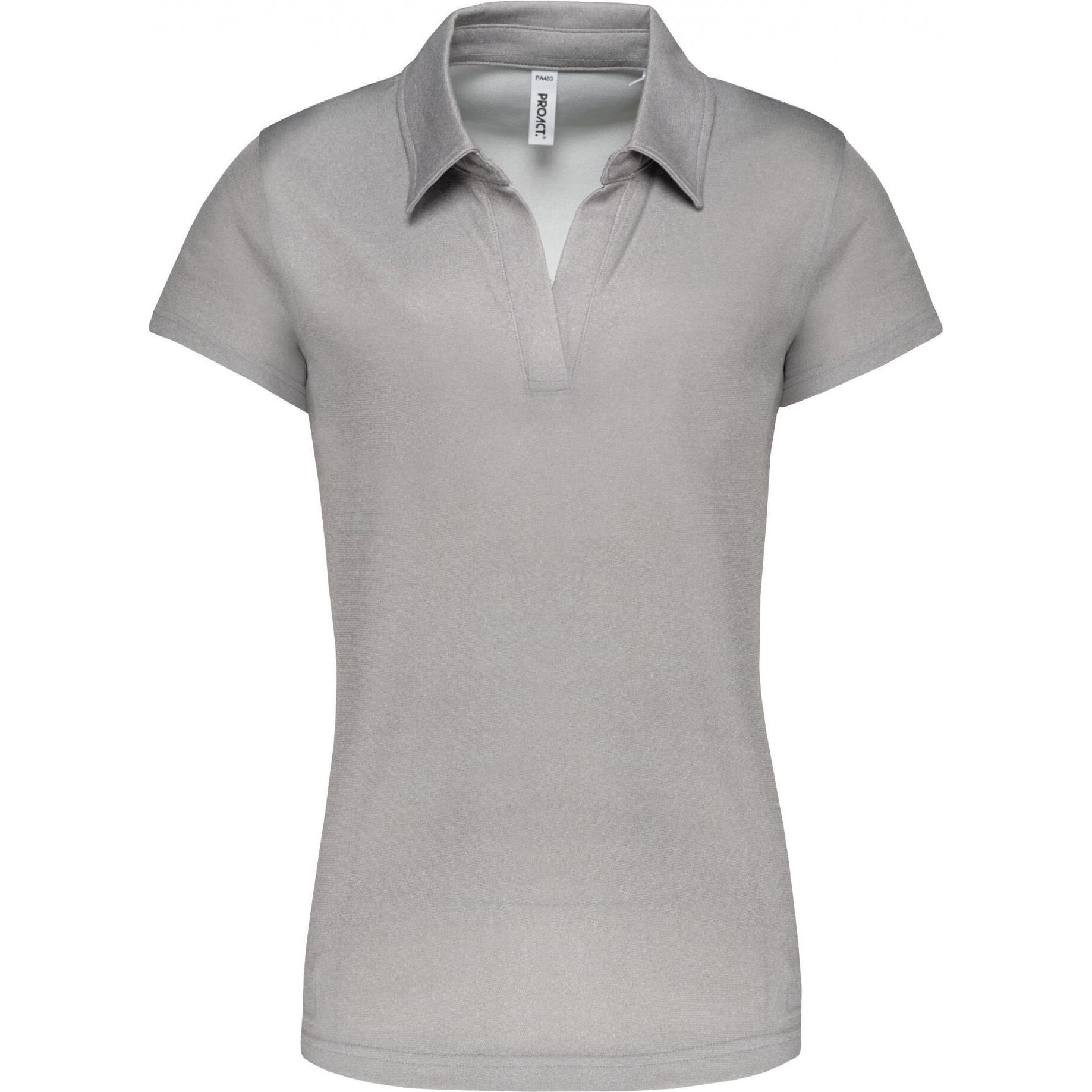 Proact, Damen, Shirt, sport-pooshirt damen, Grau, (L)