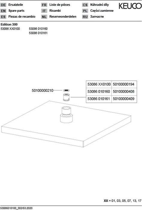 Produktbild Keuco Kopfbrause EDITION 300 eckig 250x250mm sw-chr gebü (15 l/min)
