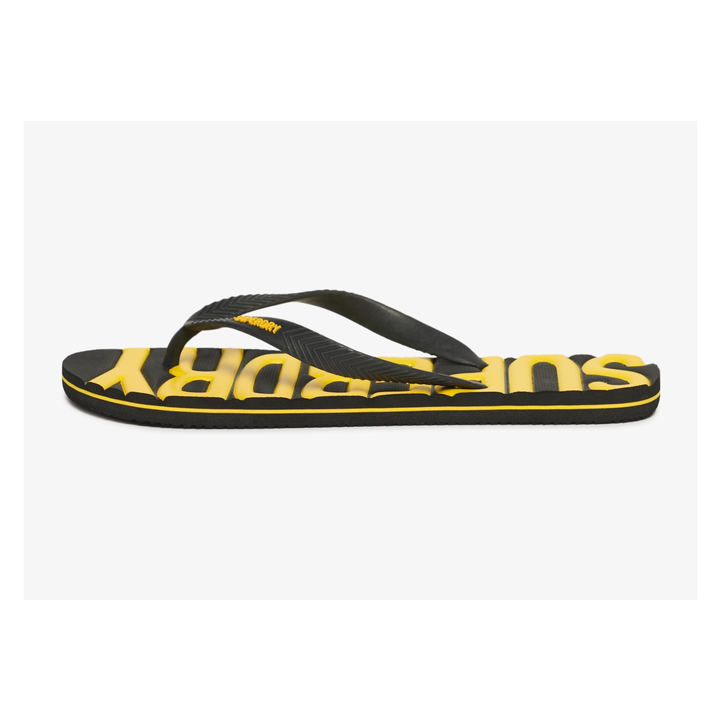 Superdry, Herren, Flip-Flops, Vegane Vintage Flip-Flops, Schwarz, (46, 46.5, 47)