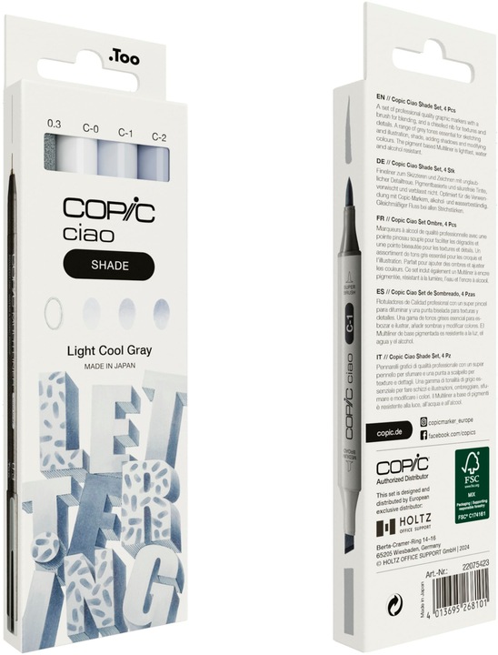 Produktbild Copic CIAO - Marker-Set (Grau, 0.30 mm, 4 x)