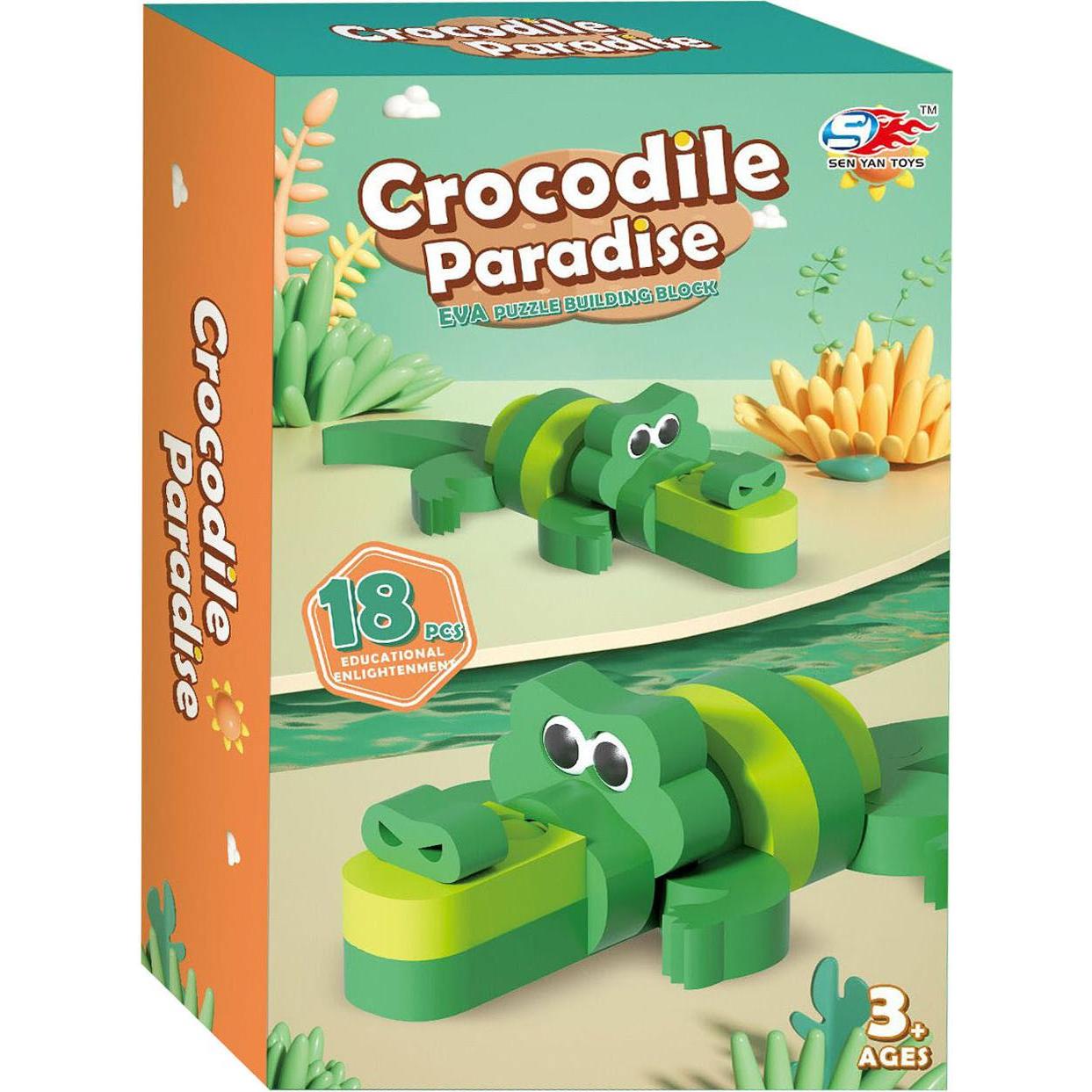 Lobbes Schaumstoff-Bausatz 3D Krokodil