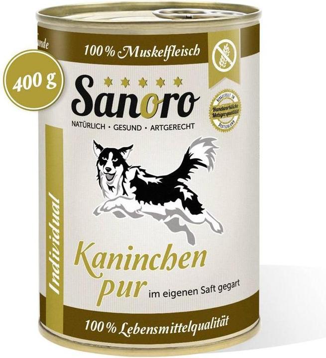 Image du produit Sanoro Aliment complémentaire Meat Plus Rabbit Pure (Senior, 12 pcs, 4800 g)