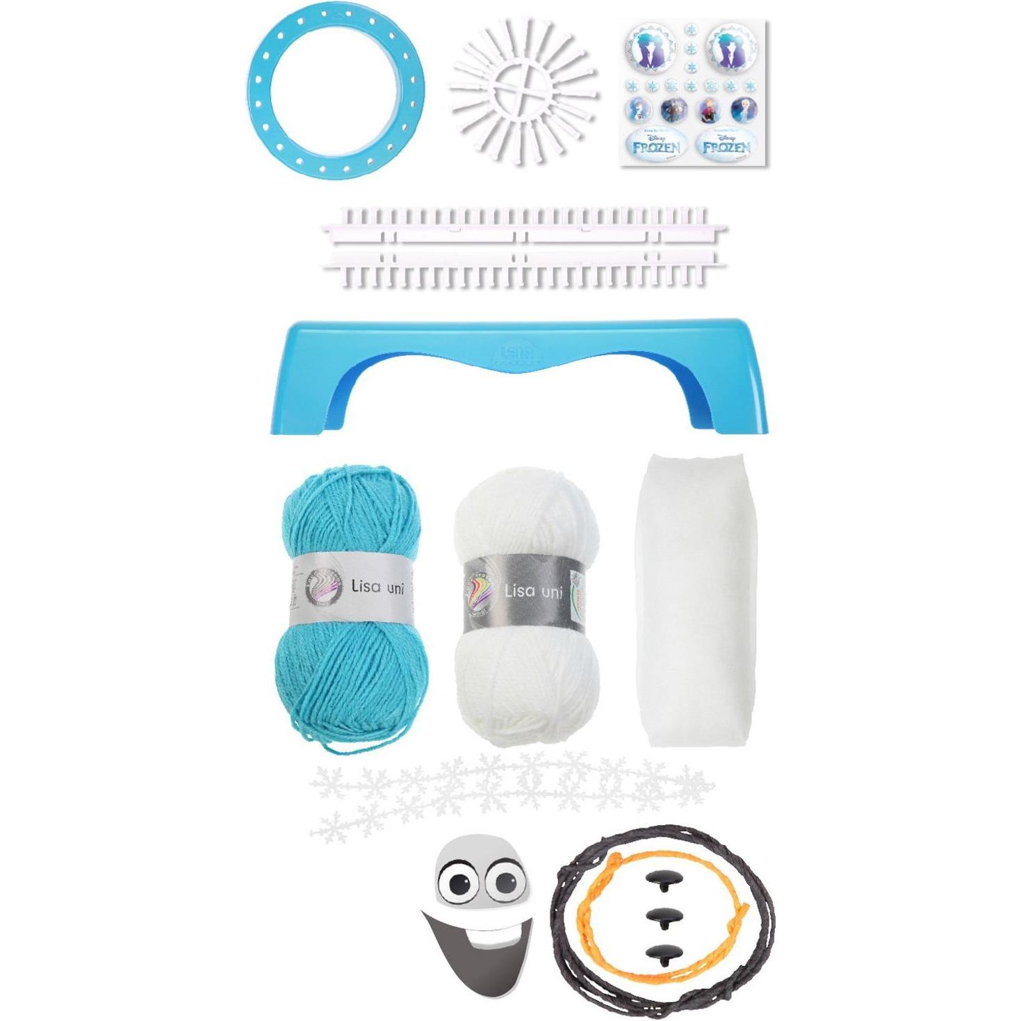 Thumbnail - Lena Strickset Frozen, 2 in 1, Handarbeitsset, Blau