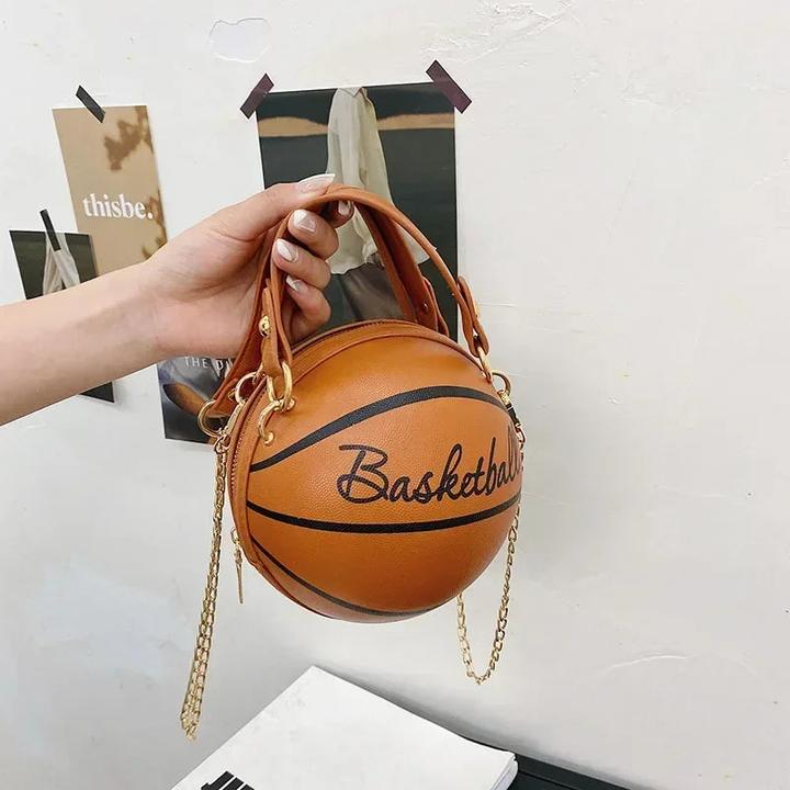 Produktbild Only-Bags.Store Interessante Basketballtasche aus Leder in Form eines Balls, Geldbörsen für Teenager
