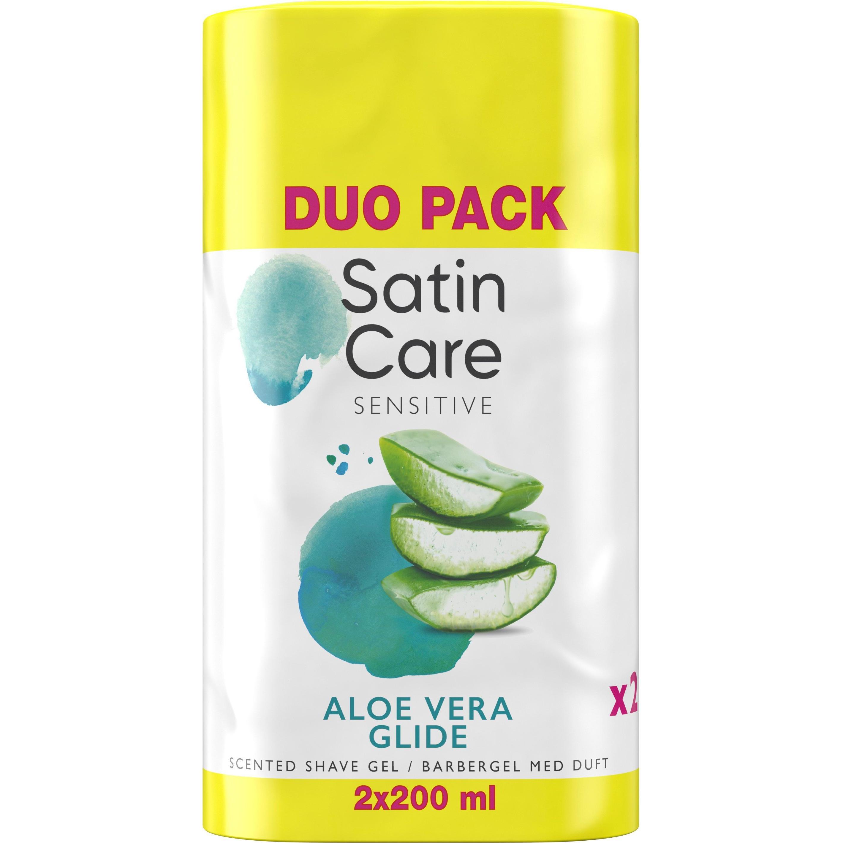 Venus Optic, Rasierschaum + Rasiergel, Tilbehør Satin Care Shaving Gel Aloe Vera 2x200 ml (200 ml, Rasiergel)
