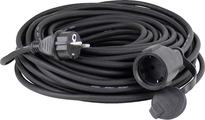 Produktbild As - Schwabe Gummi-Verlängerungsleitung (15 m, CEE 7/3)