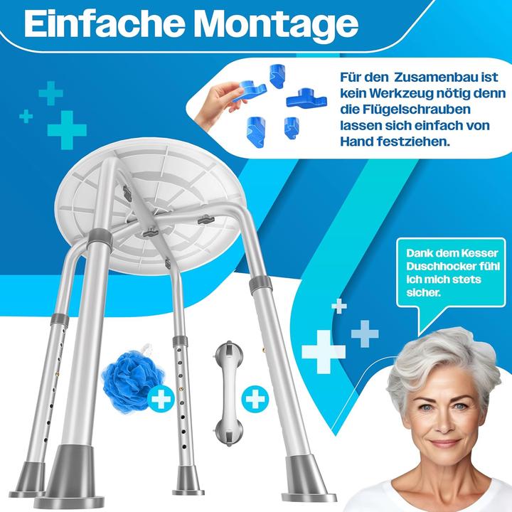 Produktbild Kesser Duschhocker höhenverstellbar (136 kg)