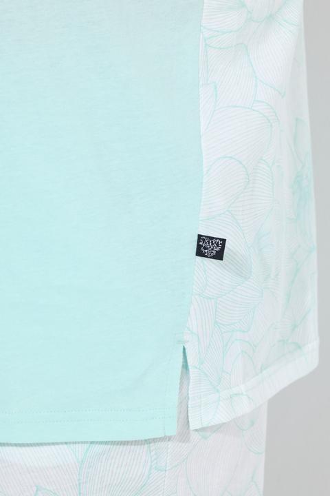 Produktbild Ulla Popken Pyjama, Blüten, oversized, Rundhals, 7/8-Hose (42, 44)
