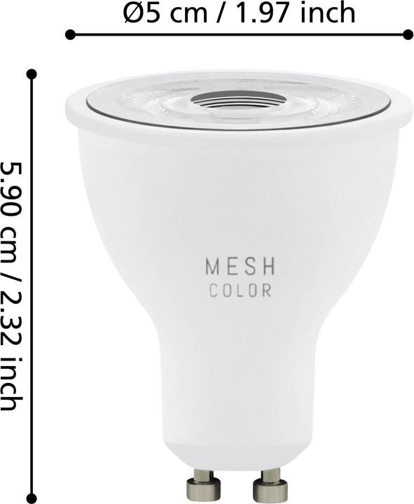 Produktbild EGLO Leuchtmittel (GU10, 4.50 W, 345 lm, 20 x, G)