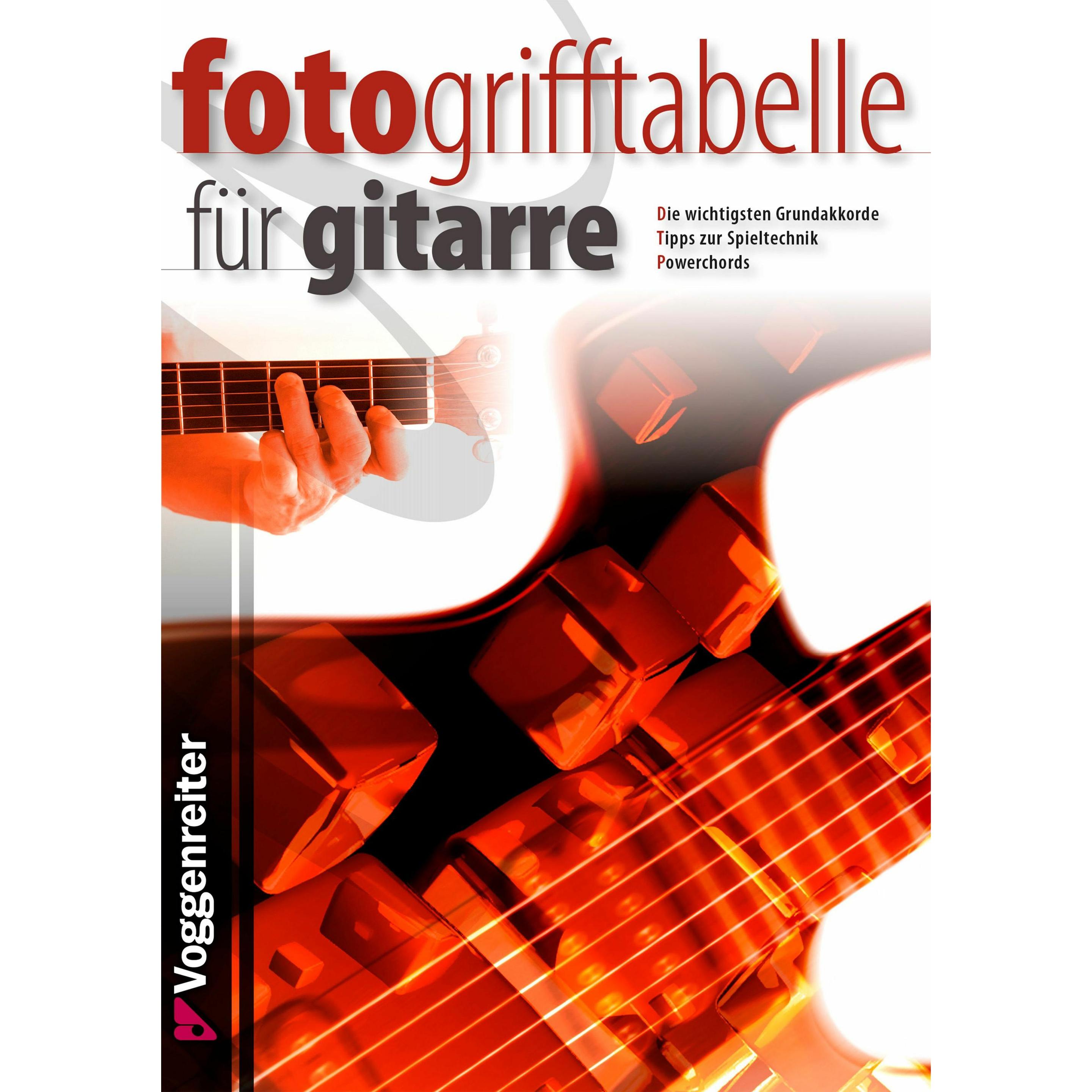 Fotogrifftabelle für Gitarre, Sachbücher von Bessler Jeromy