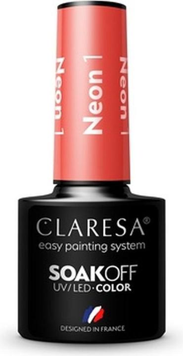 Actual product image Claresa Soak Off Uv/Led Neon Gel Polish 1 5G (Neon, UV gel varnish)