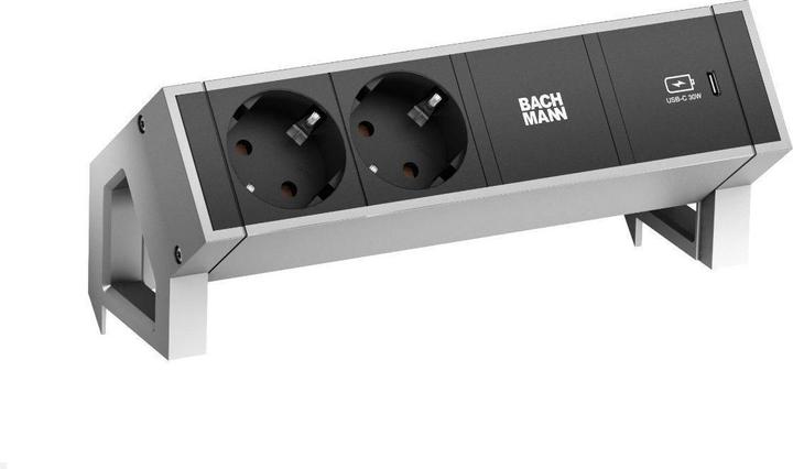 Bachmann DESK2 2xCEE7/3 1xUSB A&C 22W (2 x, CEE 7/3, 0.20 m)