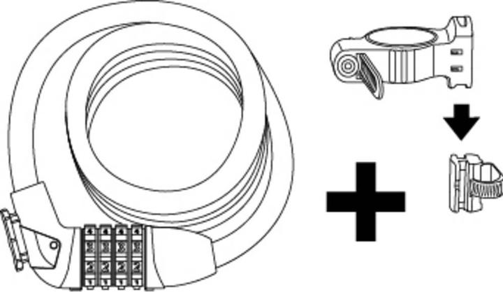 Actual product image Stanley S755-204 Cable lock Combination lock