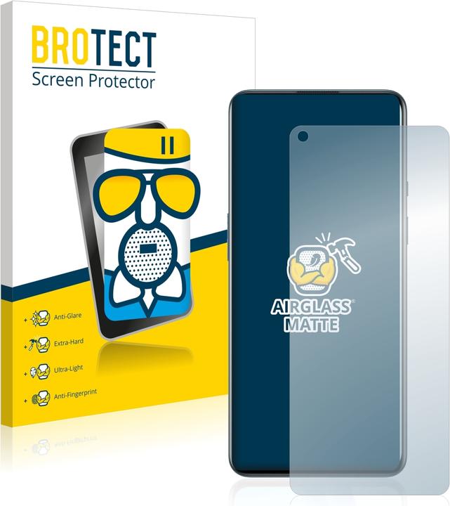 Actual product image BROTECT AirGlass Glass Matte (1 pcs., OnePlus 9)