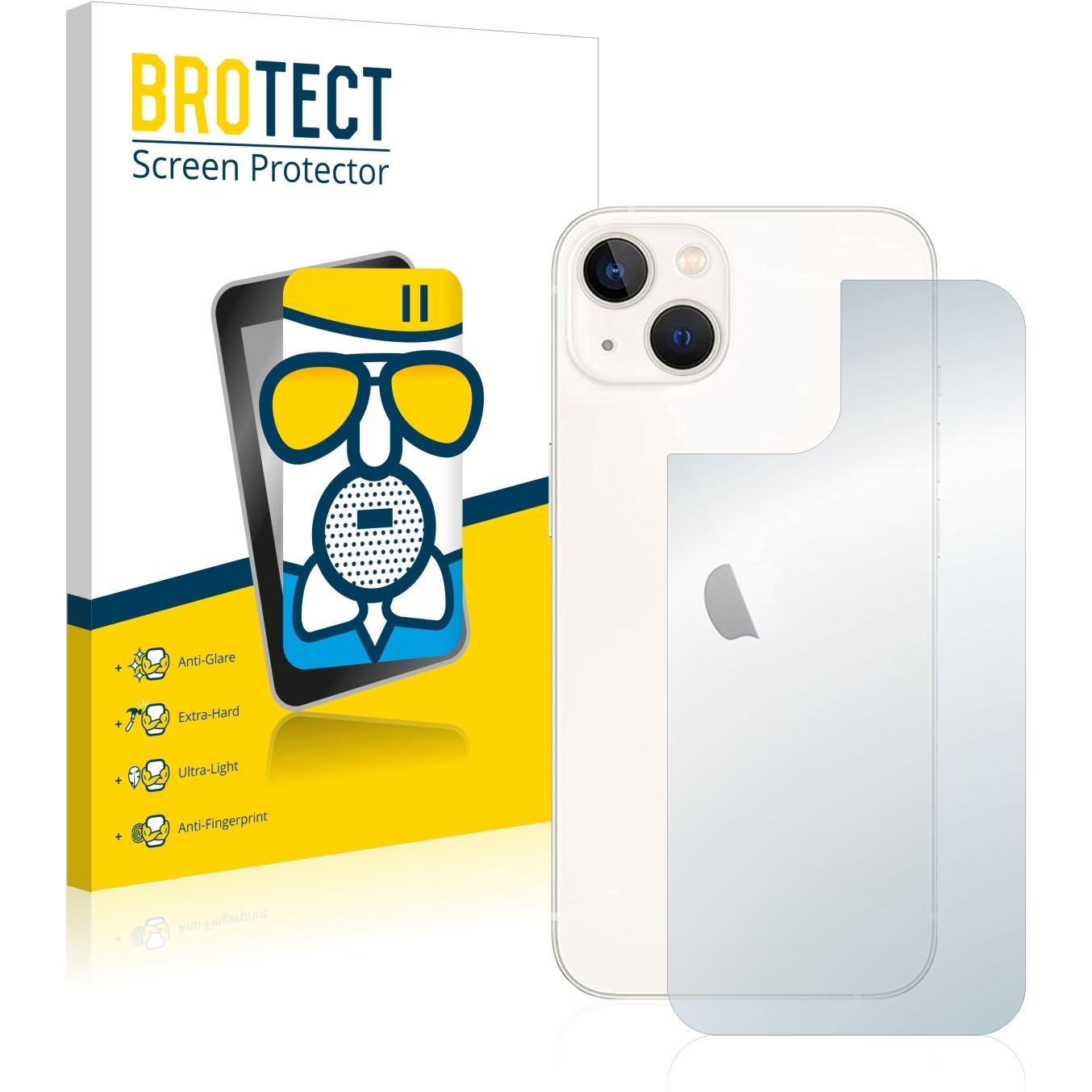 BROTECT AirGlass Panzerglasfolie Matt (1 Stück, Apple iPhone 13), Smartphone Schutzfolie, Grau